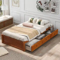 Letto a piattaforma in legno per letto singolo con 3 cassetti