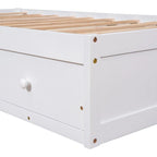 Letto a piattaforma in legno per letto singolo con 3 cassetti
