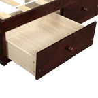 Letto a piattaforma in legno per letto singolo con 3 cassetti