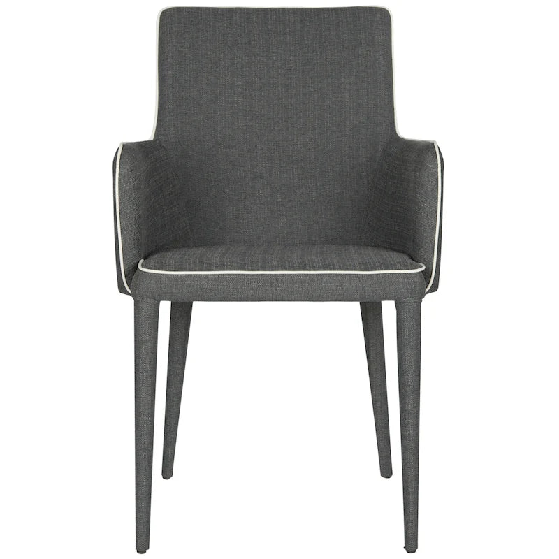 Sedia da pranzo moderna bianca Mid-Century - 23,6 L x 21,6 P x 35,5 A - 24Lx22Px36A