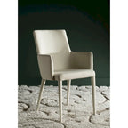 Sedia da pranzo moderna bianca Mid-Century - 23,6 L x 21,6 P x 35,5 A - 24Lx22Px36A
