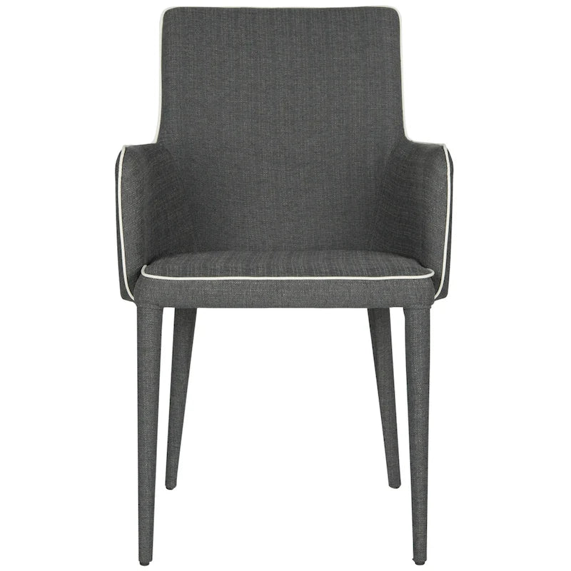 Sedia da pranzo moderna bianca Mid-Century - 23,6 L x 21,6 P x 35,5 A - 24Lx22Px36A