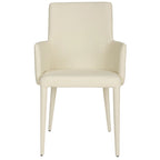 Sedia da pranzo moderna bianca Mid-Century - 23,6 L x 21,6 P x 35,5 A - 24Lx22Px36A