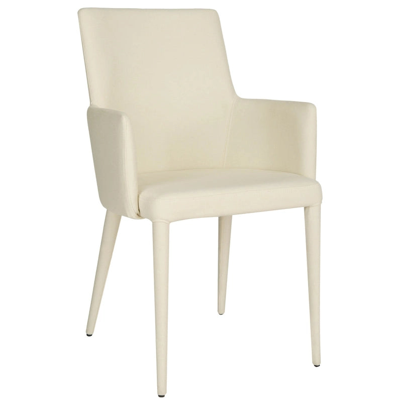 Sedia da pranzo moderna bianca Mid-Century - 23,6 L x 21,6 P x 35,5 A - 24Lx22Px36A