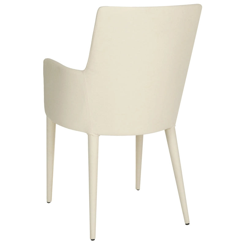 Sedia da pranzo moderna bianca Mid-Century - 23,6 L x 21,6 P x 35,5 A - 24Lx22Px36A