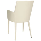 Sedia da pranzo moderna bianca Mid-Century - 23,6 L x 21,6 P x 35,5 A - 24Lx22Px36A