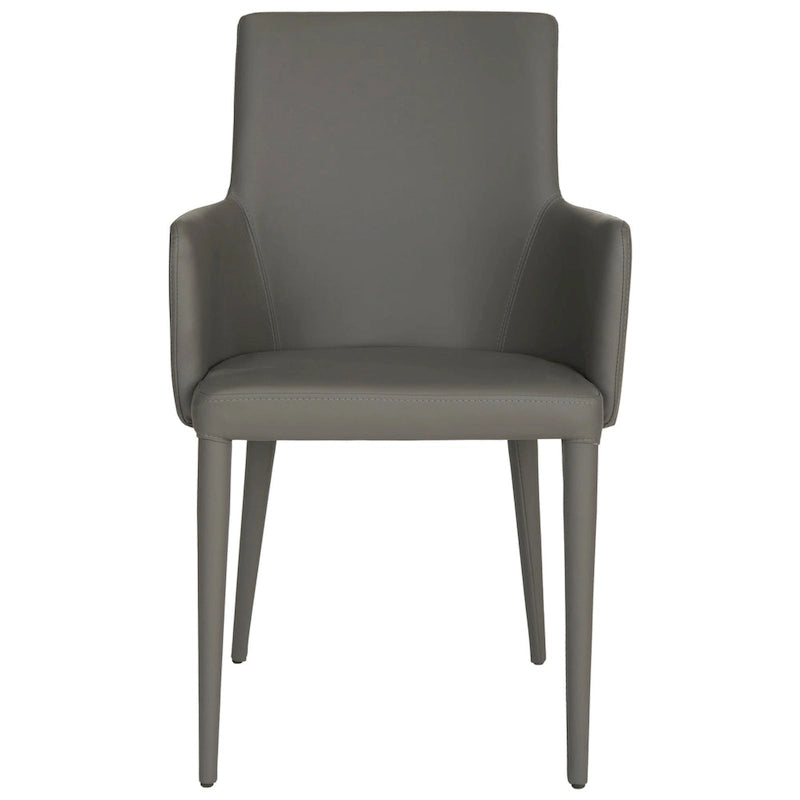 Sedia da pranzo moderna bianca Mid-Century - 23,6 L x 21,6 P x 35,5 A - 24Lx22Px36A