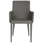 Sedia da pranzo moderna bianca Mid-Century - 23,6 L x 21,6 P x 35,5 A - 24Lx22Px36A