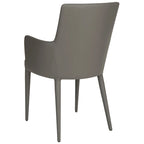 Sedia da pranzo moderna bianca Mid-Century - 23,6 L x 21,6 P x 35,5 A - 24Lx22Px36A