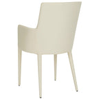 Sedia da pranzo moderna bianca Mid-Century - 23,6 L x 21,6 P x 35,5 A - 24Lx22Px36A