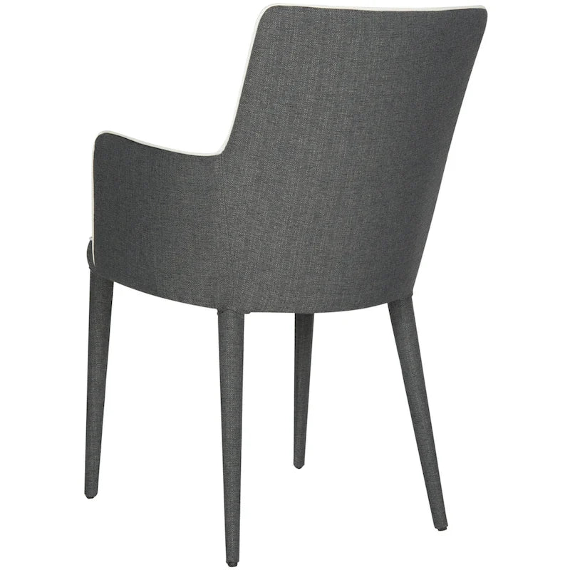 Sedia da pranzo moderna bianca Mid-Century - 23,6 L x 21,6 P x 35,5 A - 24Lx22Px36A
