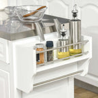 Carrello da cucina con ripiani contenitori (sgabello non incluso)