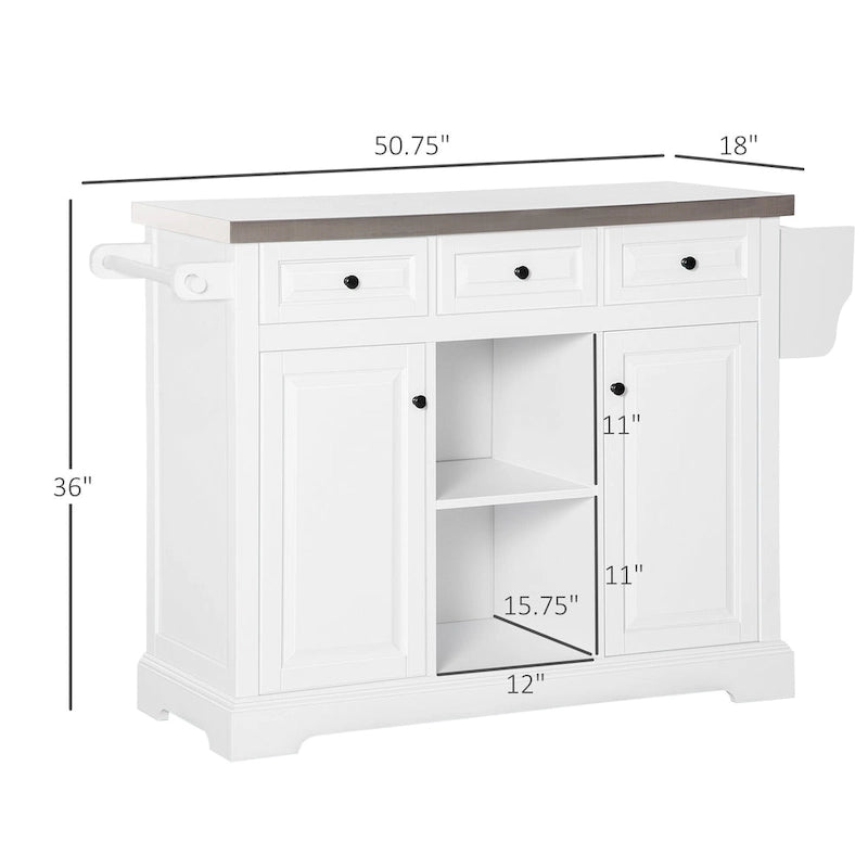 Carrello da cucina con ripiani contenitori (sgabello non incluso)