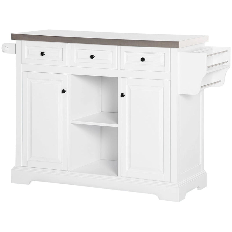 Carrello da cucina con ripiani contenitori (sgabello non incluso)