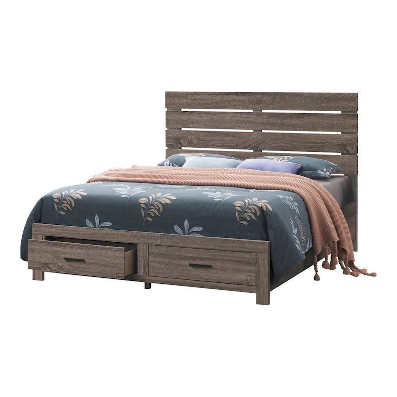 Letto con Contenitore a Piattaforma a 2 Cassetti