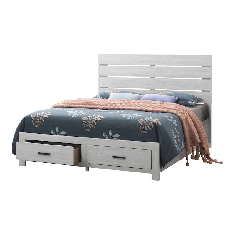 Letto con Contenitore a Piattaforma a 2 Cassetti