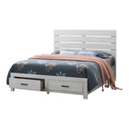 Letto con Contenitore a Piattaforma a 2 Cassetti