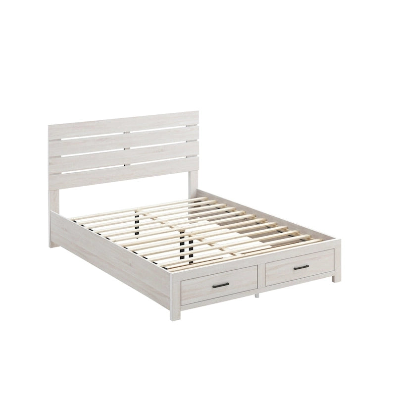 Letto con Contenitore a Piattaforma a 2 Cassetti