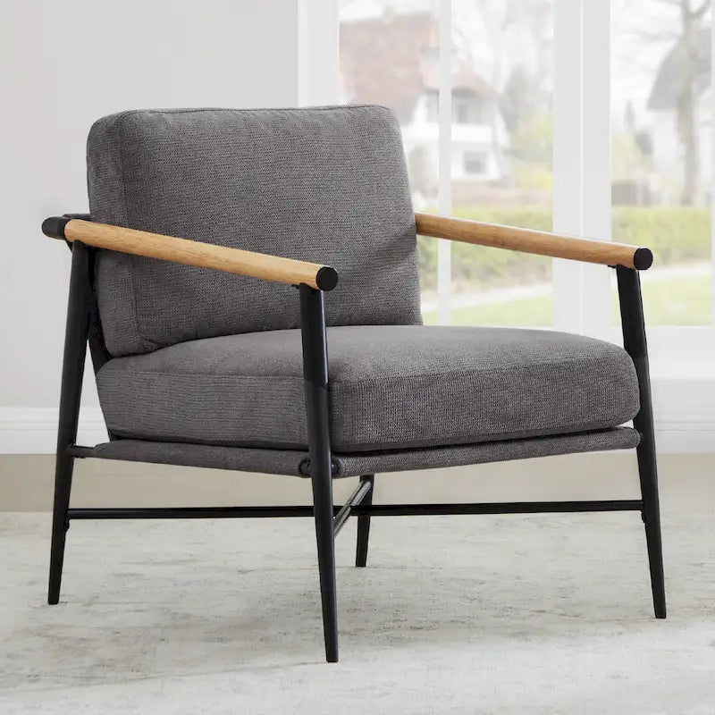 Poltrona imbottita Mid-Century Modern