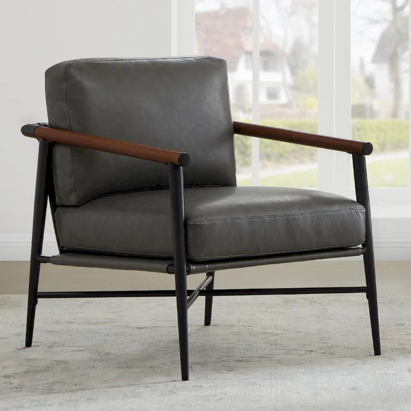 Poltrona imbottita Mid-Century Modern