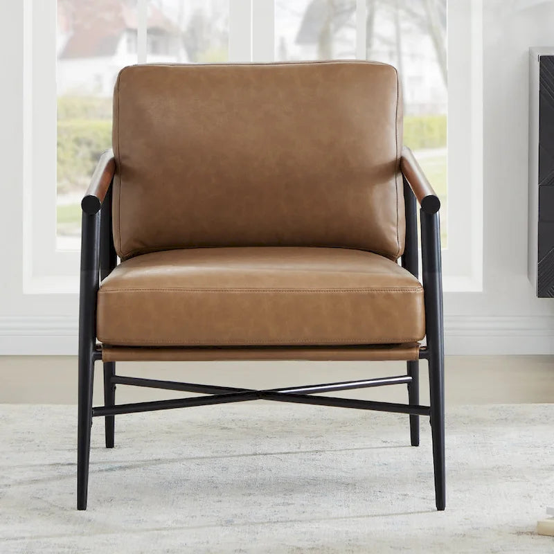 Poltrona imbottita Mid-Century Modern
