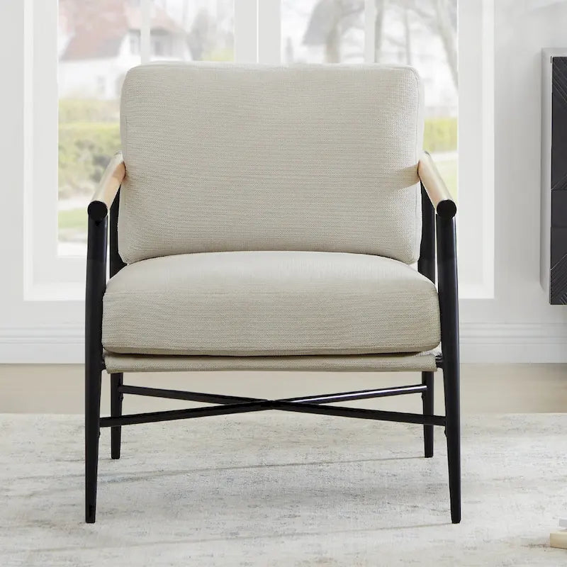 Poltrona imbottita Mid-Century Modern
