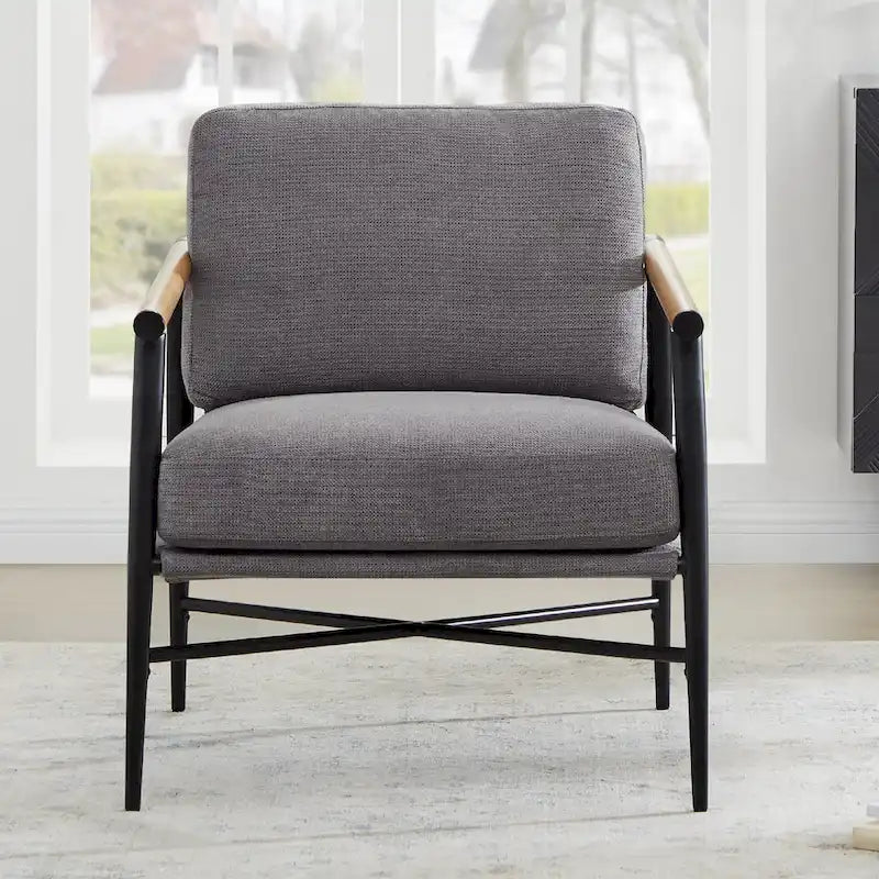 Poltrona imbottita Mid-Century Modern