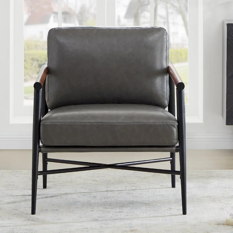 Poltrona imbottita Mid-Century Modern