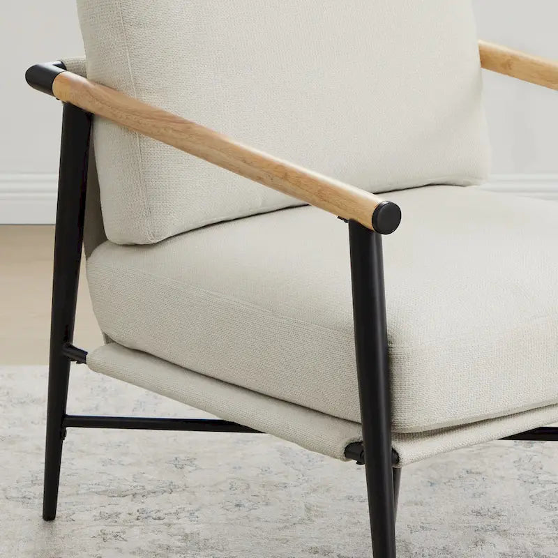 Poltrona imbottita Mid-Century Modern