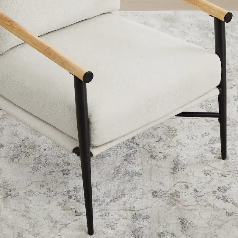 Poltrona imbottita Mid-Century Modern