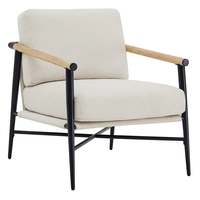Poltrona imbottita Mid-Century Modern