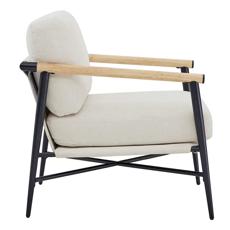 Poltrona imbottita Mid-Century Modern