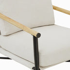Poltrona imbottita Mid-Century Modern