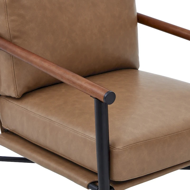 Poltrona imbottita Mid-Century Modern