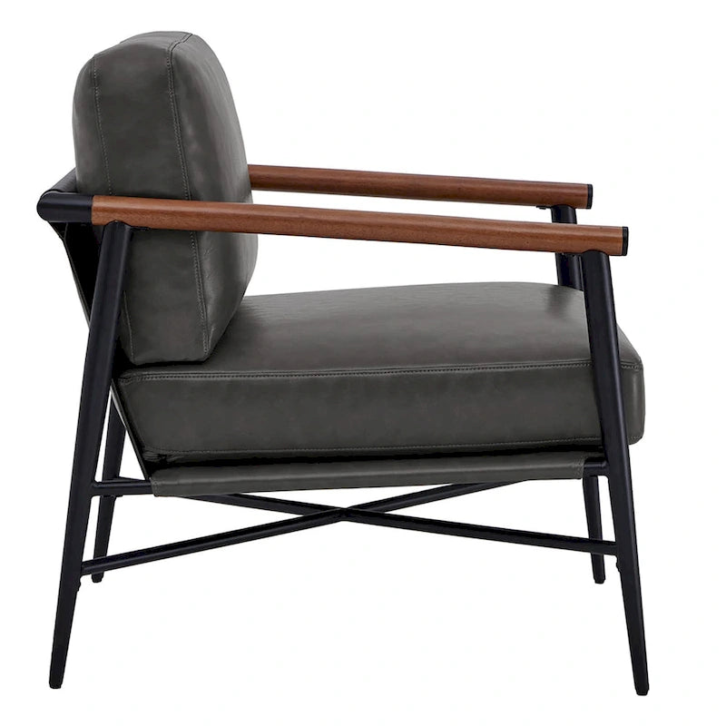 Poltrona imbottita Mid-Century Modern