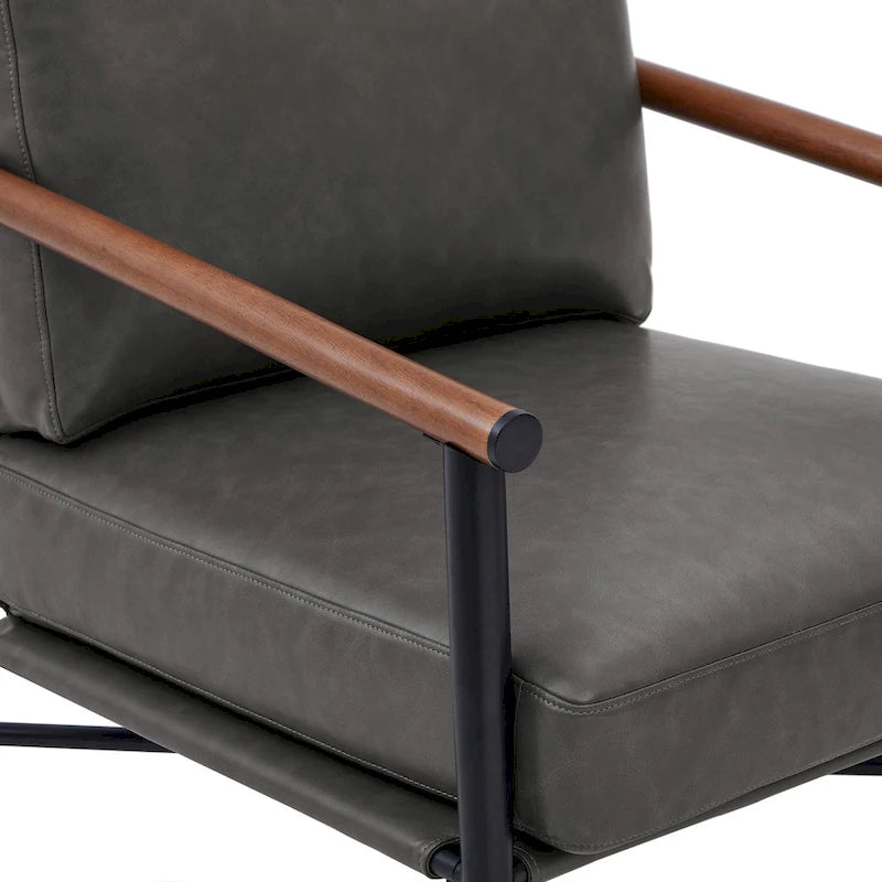 Poltrona imbottita Mid-Century Modern