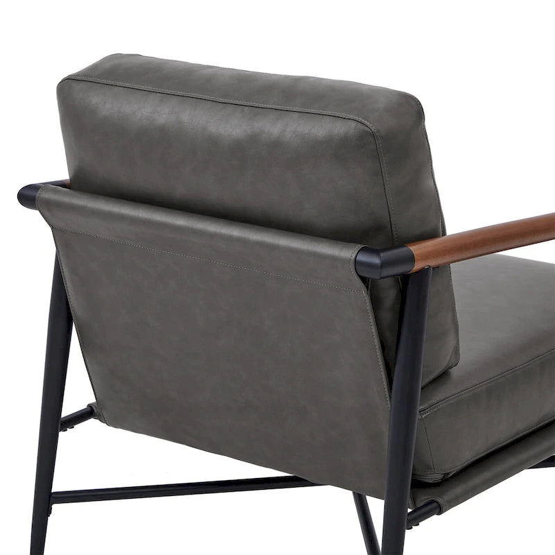 Poltrona imbottita Mid-Century Modern