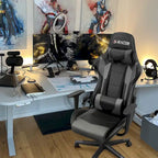 Sedia ergonomica da ufficio/gaming girevole regolabile in similpelle