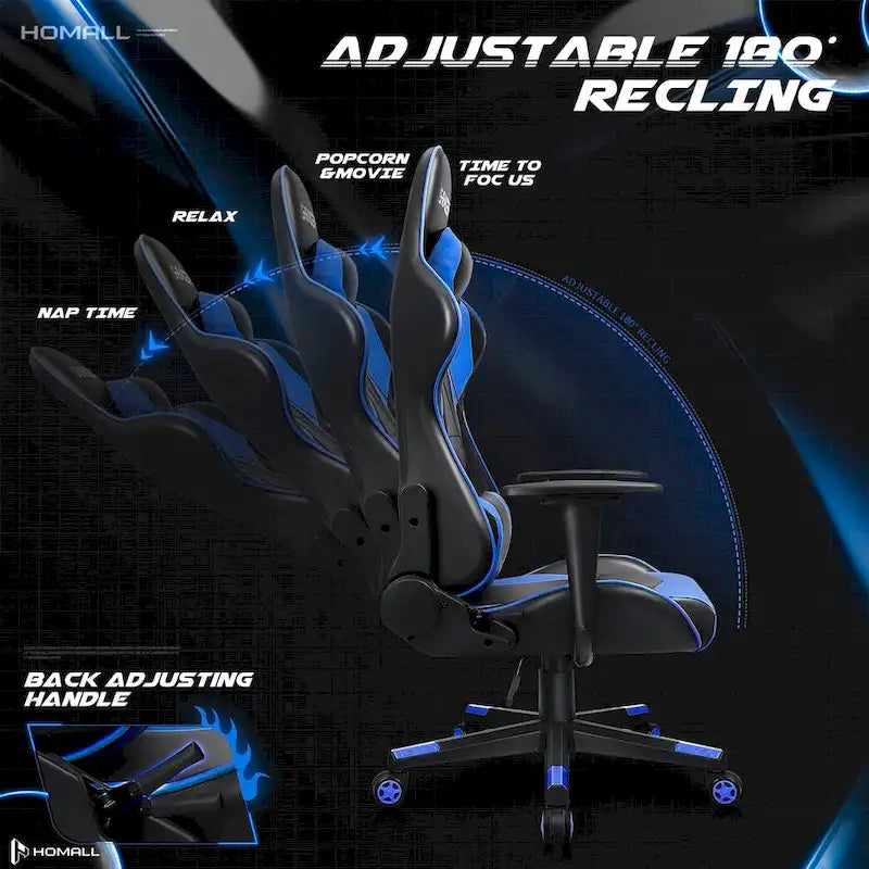 Sedia ergonomica da ufficio/gaming girevole regolabile in similpelle