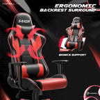 Sedia ergonomica da ufficio/gaming girevole regolabile in similpelle