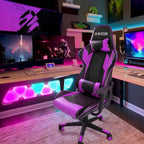 Sedia ergonomica da ufficio/gaming girevole regolabile in similpelle