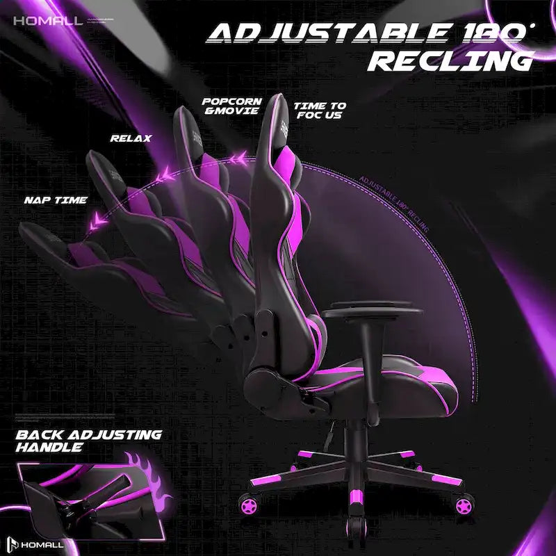 Sedia ergonomica da ufficio/gaming girevole regolabile in similpelle