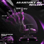 Sedia ergonomica da ufficio/gaming girevole regolabile in similpelle