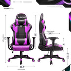 Sedia ergonomica da ufficio/gaming girevole regolabile in similpelle
