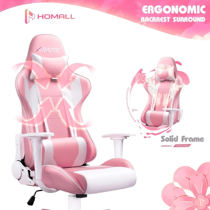 Sedia ergonomica da ufficio/gaming girevole regolabile in similpelle