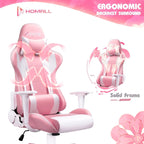 Sedia ergonomica da ufficio/gaming girevole regolabile in similpelle