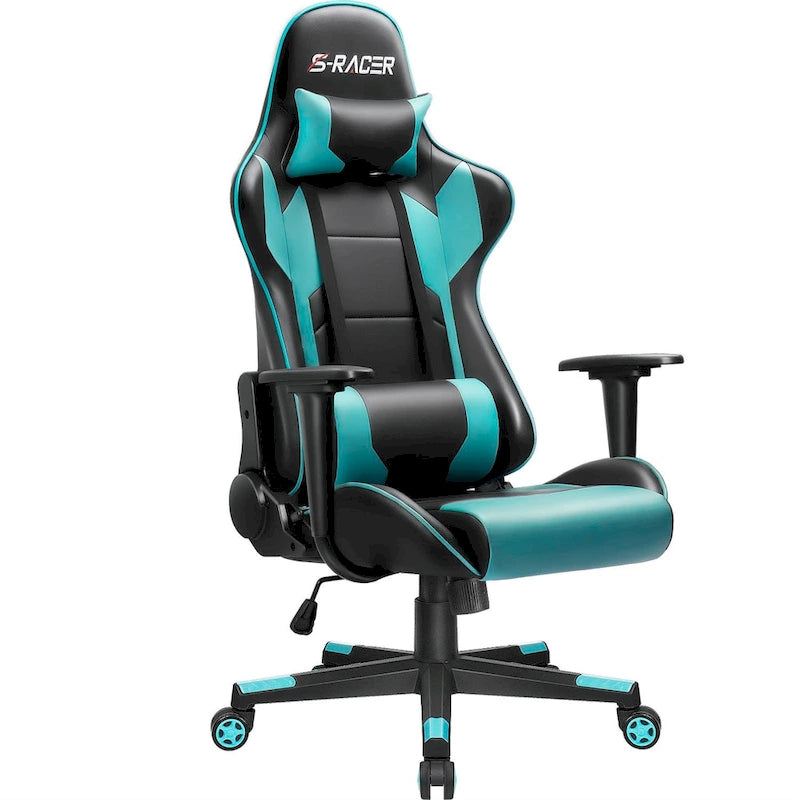 Sedia ergonomica da ufficio/gaming girevole regolabile in similpelle