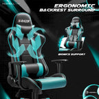 Sedia ergonomica da ufficio/gaming girevole regolabile in similpelle