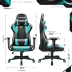 Sedia ergonomica da ufficio/gaming girevole regolabile in similpelle