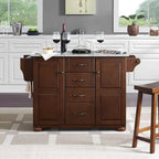 Isola da Cucina con Top in Granito Massiccio - 51.5 L x 18 P x 35.25 A